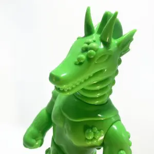 Masked Titano V Uranium Green by Deuxfauves - Sofubi