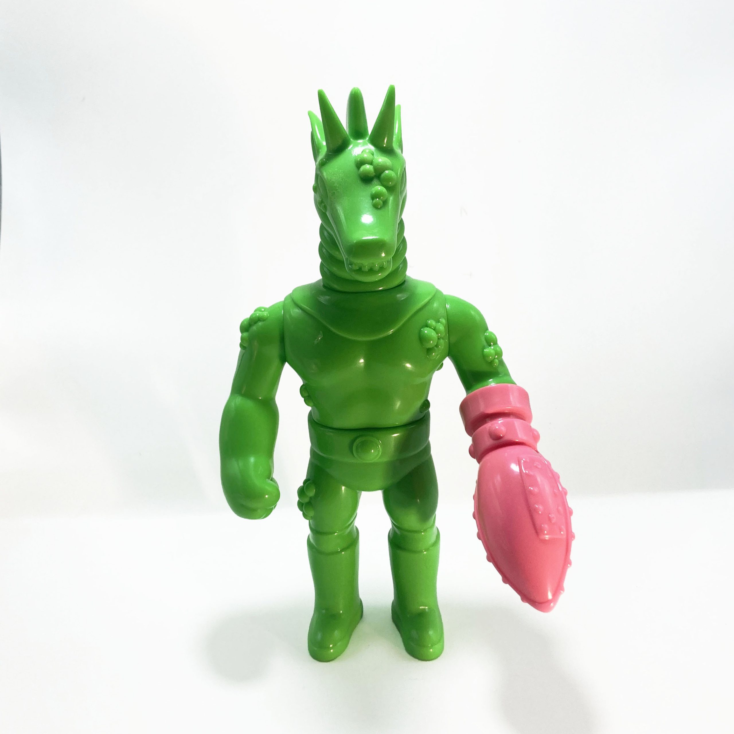 Masked Titano V Uranium Green by Deuxfauves - Sofubi