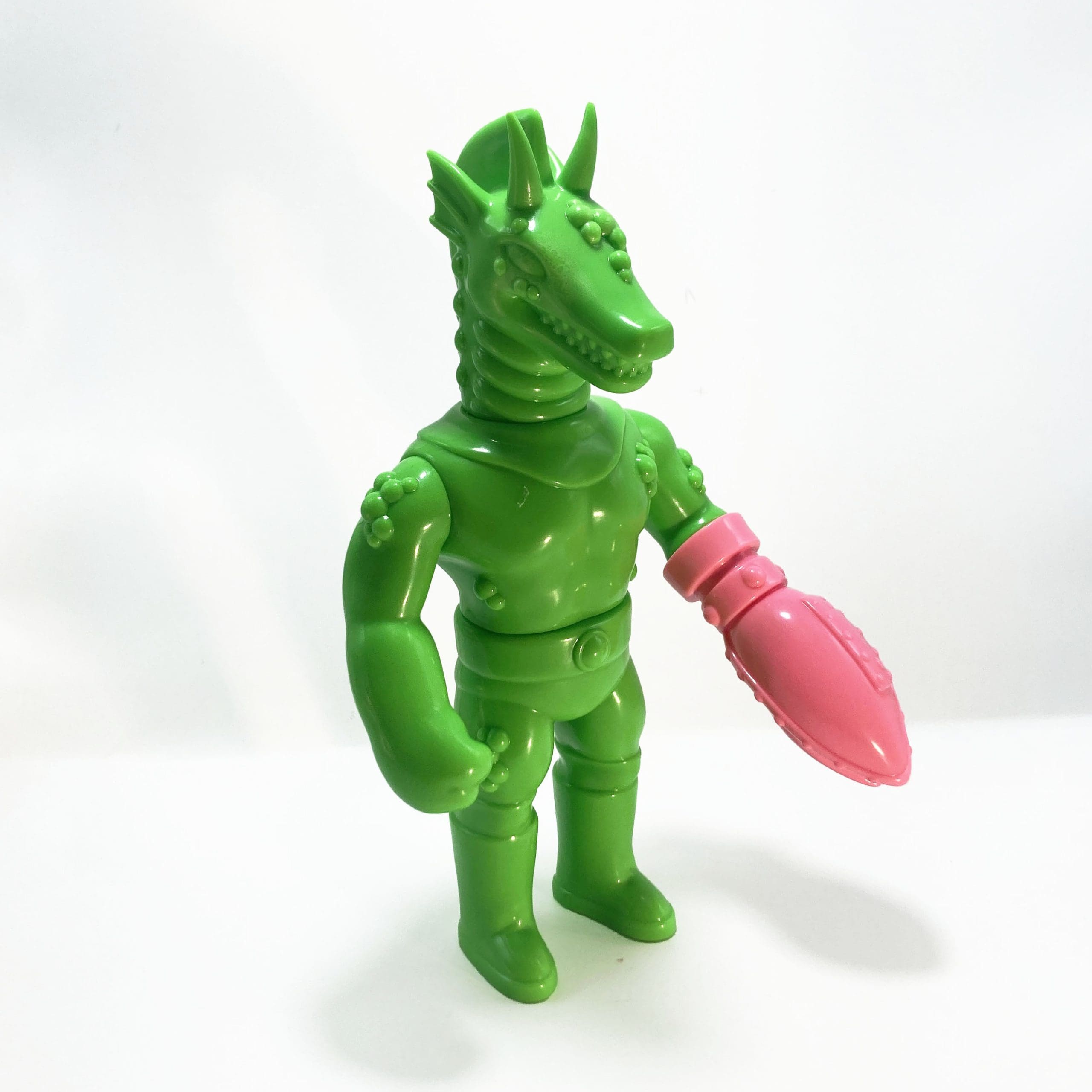Masked Titano V Uranium Green by Deuxfauves - Sofubi - Imagen 2