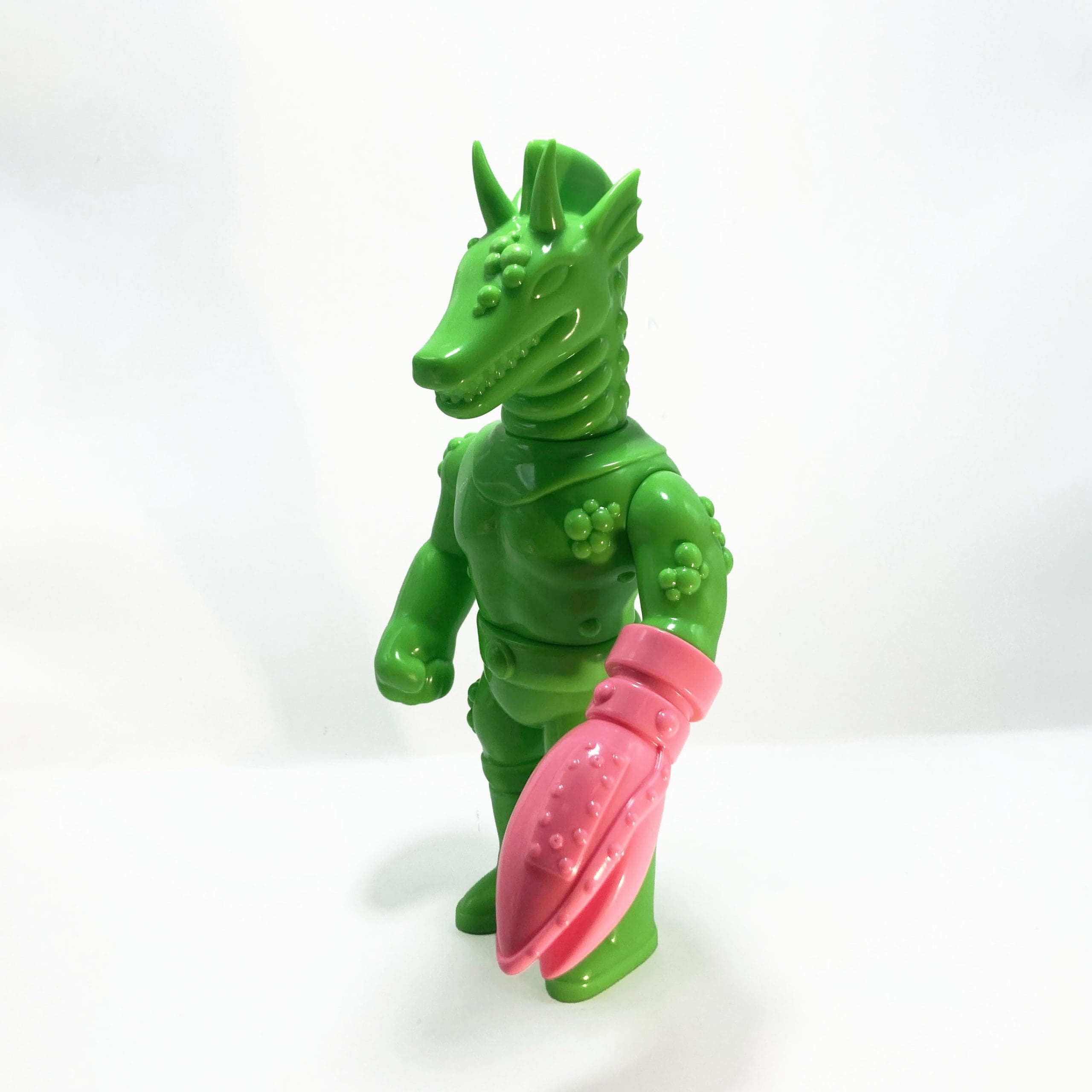 Masked Titano V Uranium Green by Deuxfauves - Sofubi - Imagen 7