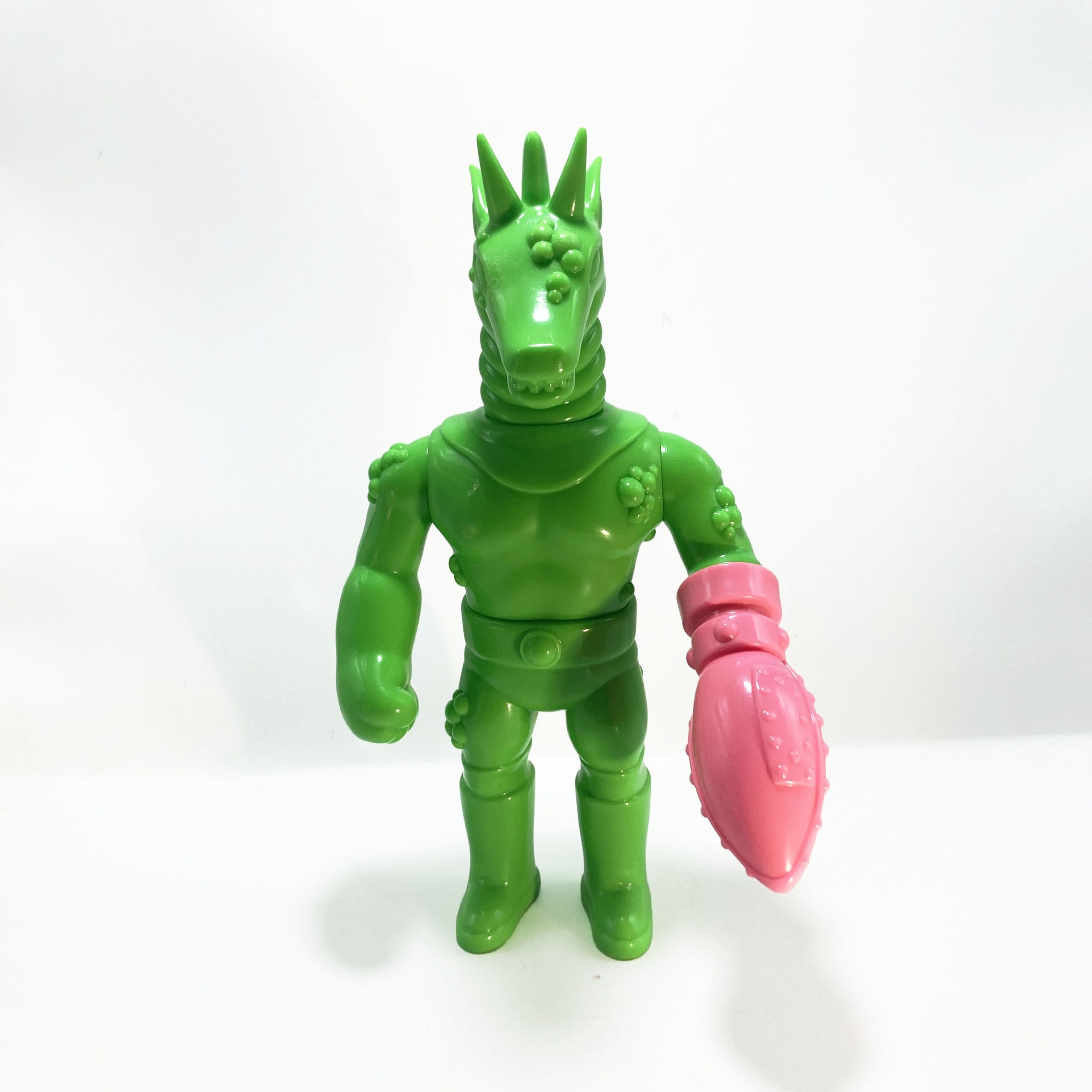 Masked Titano V Uranium Green by Deuxfauves - Sofubi - Imagen 6